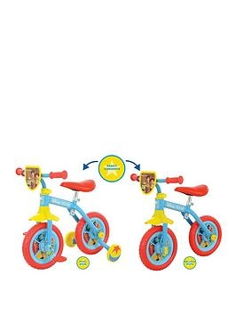 Disney Pixar Switch It 2in1 10" Bike Steel, Plastic - wilko