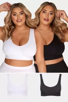 2 Pack Seamless Non-Padded Bras