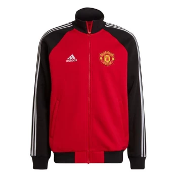 adidas Manchester United Tiro 21 Anthem Jacket Mens - Red