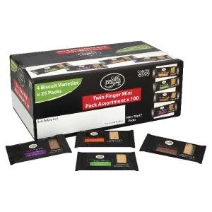Cafe Bronte Twin Mini Variety Biscuits Pack of 100 NWT859