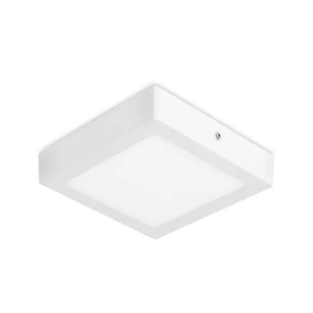 Easy Integrated LED Square Surface Mounted Downlight Matt White - Warm White