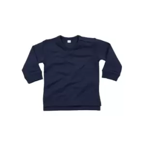 Babybugz Baby Unisex Cotton Rich Sweatshirt (6-12 Months) (Nautical Navy)