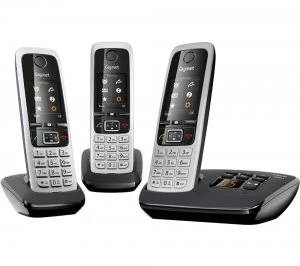 Gigaset C430A Trio Cordless Phone with Answering Machine Triple Handsets