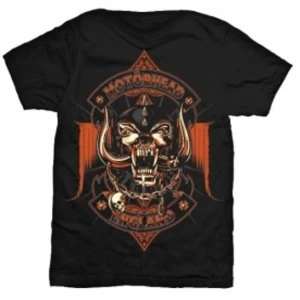 Motorhead Orange Ace Mens Black T-Shirt: XXL