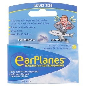 Earplanes Adult Single Flight Ear Discomfort Relief
