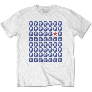 Che Guevara - Heads Unisex Medium T-Shirt - White