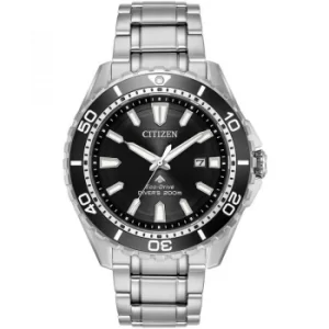 Mens Citizen Eco-drive Promaster Divers Wr200 Stainless Steel Watch