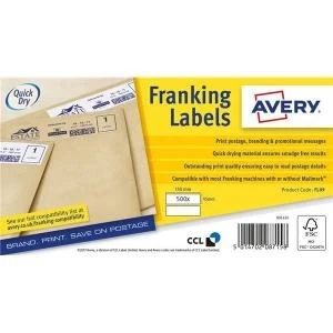 Avery FL09 Franking Labels QuickDry 500 Labels 155x45mm Pack of 2 FL09