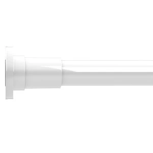 Croydex Stick 'N' Lock Telescopic Shower Curtain Rod - White