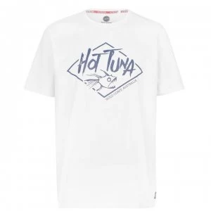 Hot Tuna Crew T Shirt Mens - White Crcl Logo