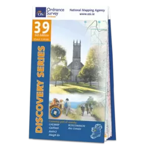 Map of County Galway, Roscommon and Mayo: OSI Discovery 39