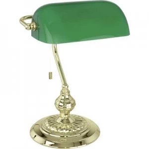 EGLO Banker Traditional 90967 Desk lamp HV halogen E-27 60 W Brass, Green