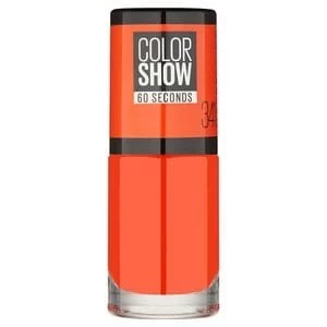 Maybelline Color Show 341 Orange Attack Nail Polish 7ml