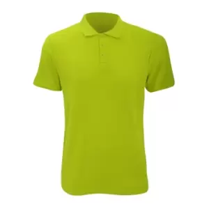 Anvil Mens Fashion Double Pique Plain Polo Shirt (210 GSM) (S) (Key Lime)