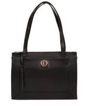 Pure Luxuries London Black 'Zoffany' Leather Handbag