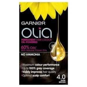 Garnier Olia 4.0 Dark Brown Permanent Hair Dye Brunette