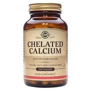 Solgar Chelated Calcium Tablets 100 tablets