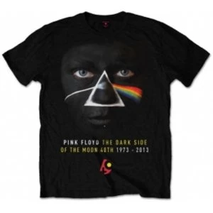 Pink Floyd DSOTM 40th Face Paint Blk Mens T Shirt: Small