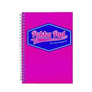 Pukka Pad Vision Wirebound Jotta Pad A5 Pink Pack of 3 8615-VIS