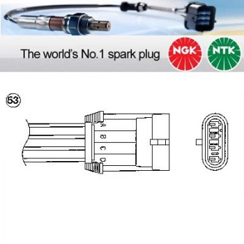 1x NGK NTK Oxygen O2 Lambda Sensor OTA7H-3C1 OTA7H3C1 (1954)
