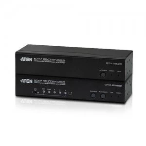 Aten CE775 AV extender AV transmitter & receiver Black