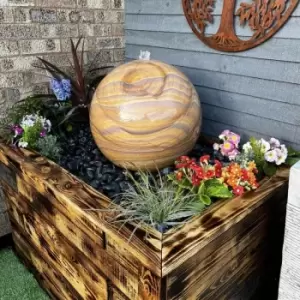 50cm Sandstone Sphere Mains Powered Water Feature