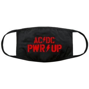 Ac/Dc - Pwr-Up Logo Face Mask - Black