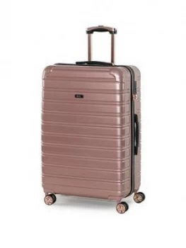 Rock Luggage Chicago Large 8-Wheel Suitcase - Rose Pink