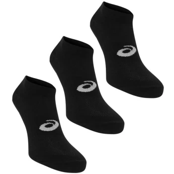 Asics Three Pack Ped Socks - Black