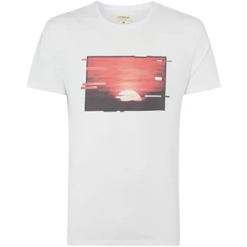 Criminal Sunset Graphic T-Shirt - White