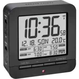 TFA Dostmann 60.2536.01 Radio Alarm clock Black Alarm times 4