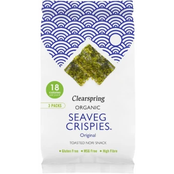 Organic Seaveg Crispies Multipack - Original - (4gx3) - 700500 - Clearspring