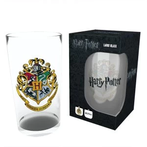 Harry Potter Crest Large Glass