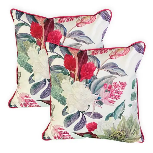 Streetwize Pair of Bouquet Scatter Cushions With Trimming - Multi M