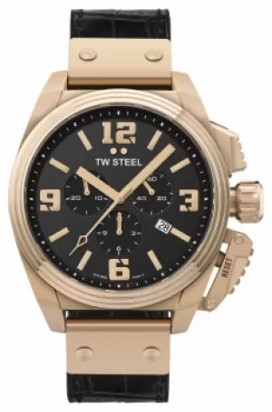 TW Steel Canteen PVD Plated Gold Stainless Steel TW1014 Watch