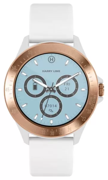Harry Lime HA07-2004 White Silicone Rose-Gold Coloured Watch