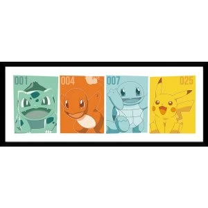 Pokemon Kanto Partners Framed Collector Print