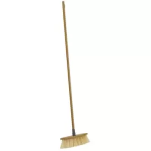JVL Indoor Sweeping Brush Broom, Natural, 128cm, Bamboo