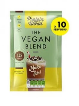 Protein World Vegan Blend Sachet Box - Chocolate (10X40G)