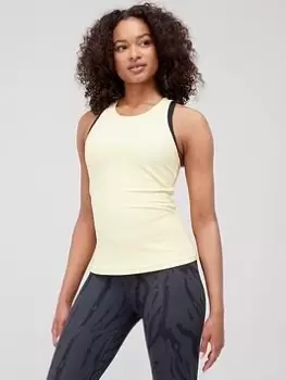 adidas Tech Fit Train Tank Top - Yellow, Yellow Size XS Women