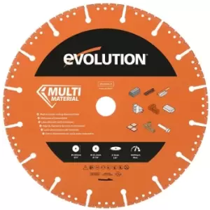 Evolution 230mm Segmented Edge, 22.2mm Bore, Heavy Duty Diamond Demolition Disc Cutter Blade