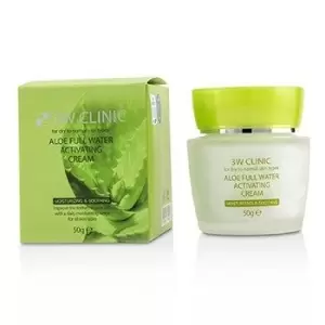 3W ClinicAloe Full Water Activating Cream - For Dry to Normal Skin Types 50g/1.7oz