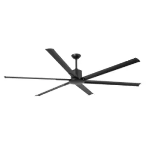 Andros Extra Large Black Ceiling Fan With DC Motor, 6 Speed