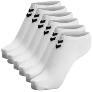Hummel Chevron 6 Pack of Ankle Socks - White