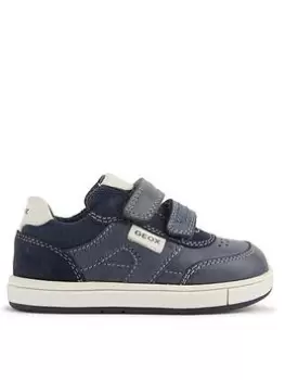Geox B Trottola Trainer, Navy/White, Size 4.5 Younger