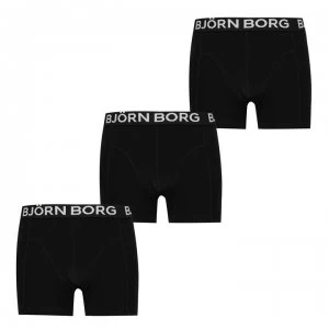 Bjorn Borg Sammy 3 Pack Trunks - Black 90651