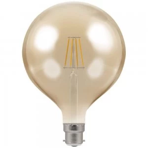 Crompton LED Globe G125 BC B22 Filament Antique 7.5W Dimmable - Extra Warm White