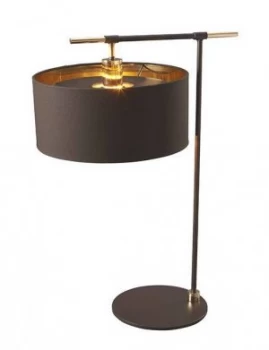 1 Light Table Lamp Brown, Polished Brass, E27