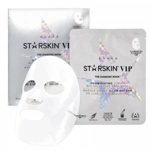 STARSKIN The Diamond Mask VIP Illuminating Coconut Bio-Cellulose Second Skin Face Mask