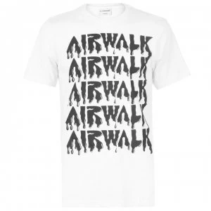 Airwalk Drip Logo T Shirt Mens - White